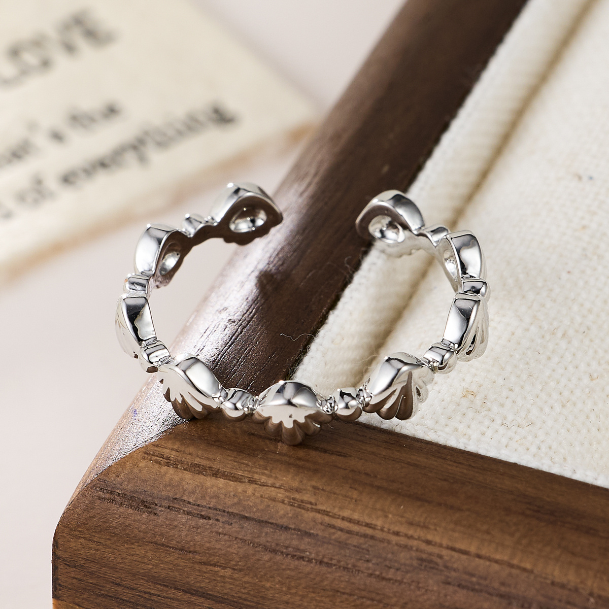 Ladies' Adjustable Open Ring, Coastal Fashion Accessory